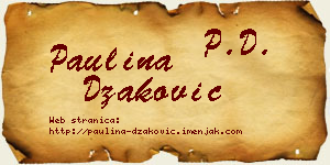 Paulina Džaković vizit kartica